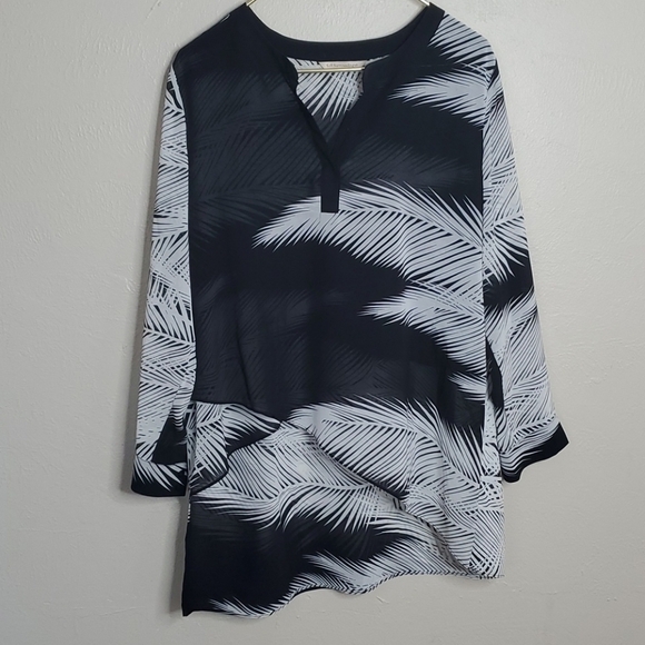 Soft Surroundings Palm Leaf Layered Tunic - Picture 1 of 7